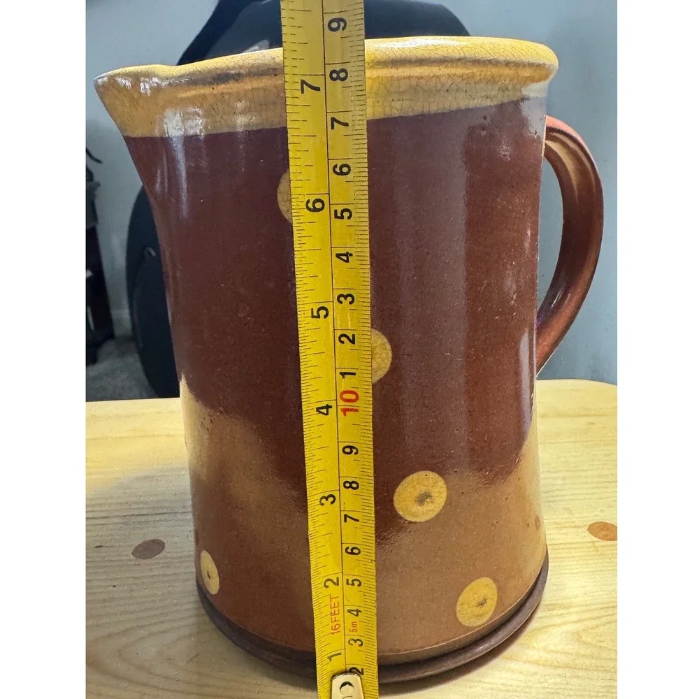 Eric Anderson Slipware Pitcher Count Your Blessings Each and everyday RARE 1997